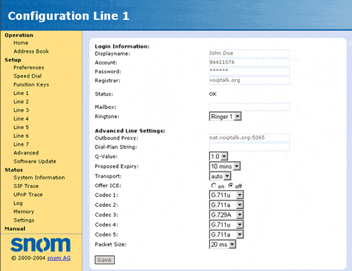 SNOM 190 VoIP Phone Setup