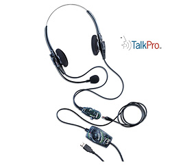 VXI Binaural USB Headset with DSP - Voice Recognition Microphone