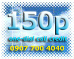 150p One Dial Call Credit