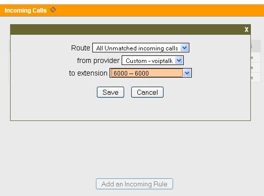 Configuration Of SIP Trunk With Switchvox For Use With VoIPtalk Setup