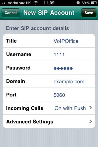 Acrobits Softphone For Use With VoIPOffice On The IPhone, IPad And IPod Touch Setup Acrobits Softphone For Use With VoIPOffice On The IPhone, IPad And IPod Touch Setup