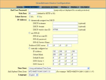 Grandstream GXW4004 VoIP Gateway Setup