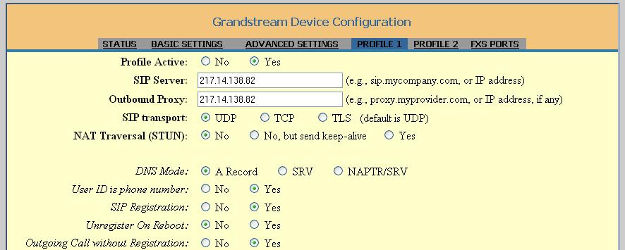 Grandstream GXW-4024 Setup