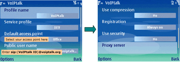 Nokia E61 VoIP Setup