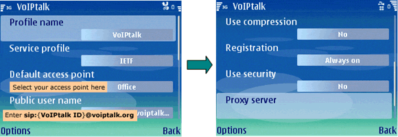 Nokia E70 VoIP Setup