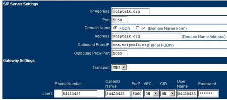 SpeedTouch VoIP Setup