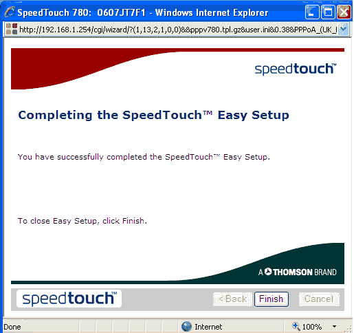 SpeedTouch 780WL VoIP Router Setup SpeedTouch 780WL VoIP Router Setup