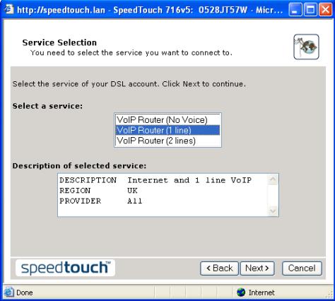 SpeedTouch 716WL VoIP Router Setup SpeedTouch 716WL VoIP Router Setup