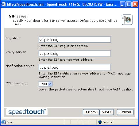 SpeedTouch 716WL VoIP Router Setup