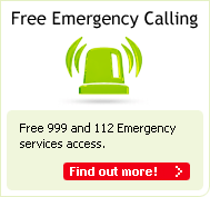 Free 999 and 112 Emergency services access!